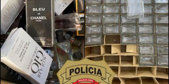 DEIC FLAGRA FÁBRICA FALSIFICADORA DE PERFUMES DE GRIFES INTERNACIONAIS EM DIADEMA 