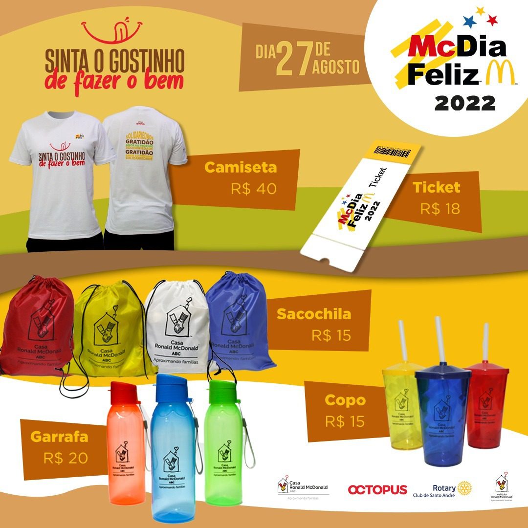 SÁBADO É DIA DE SOLIDARIEDADE NO GRAND PLAZA SHOPPING COM O MCDIA FELIZ