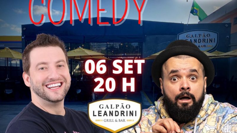 HUMORISTAS EROS PRADO E DINHO MACHADO APRESENTAM SHOW DE STAND UP, EM SÃO CAETANO DO SUL 