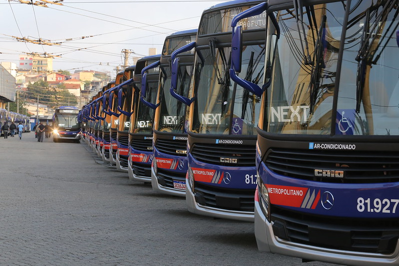 NOVOS ÔNIBUS ZERO KM REFORÇAM A FROTA DA EMTU NO ABC