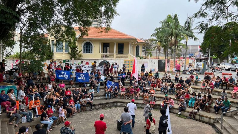 MANIFESTAÇÃO EM SANTO ANDRÉ CONTRA AUMENTO DAS TARIFAS DE TRANSPORTE