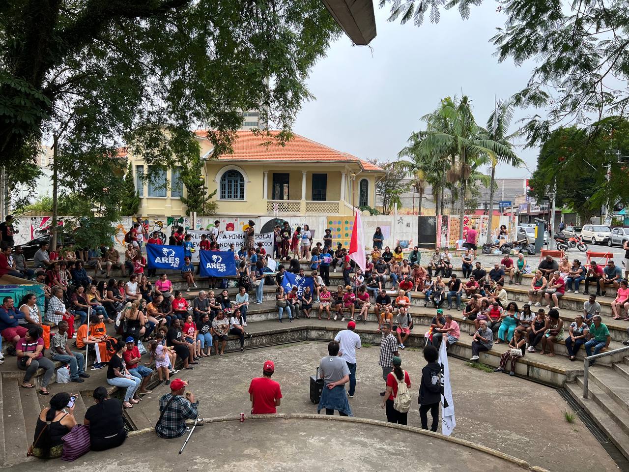 MANIFESTAÇÃO EM SANTO ANDRÉ CONTRA AUMENTO DAS TARIFAS DE TRANSPORTE