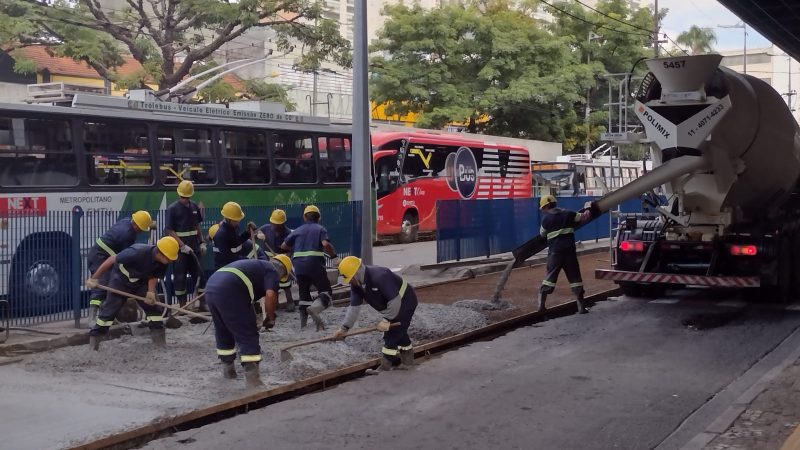 CORREDOR ABD E TERMINAL SANTO ANDRÉ OESTE RECEBEM OBRAS DE MELHORIAS