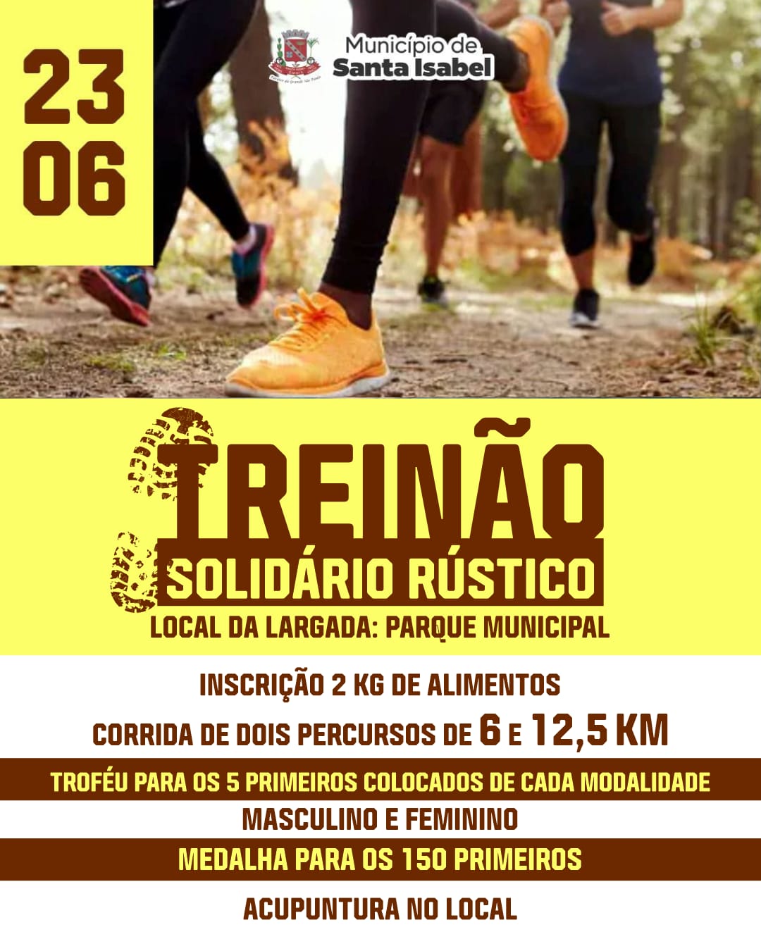 PREFEITURA DE SANTA ISABEL PROMOVE “TREINÃO SOLIDÁRIO RÚSTICO”