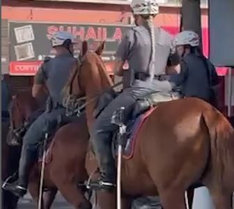 CAVALARIA DA PM PARTICIPA DE EVENTO EM HOMENAGEM A SÃO JORGE (OGUM) NO BAETÃO, SÃO BERNARDO