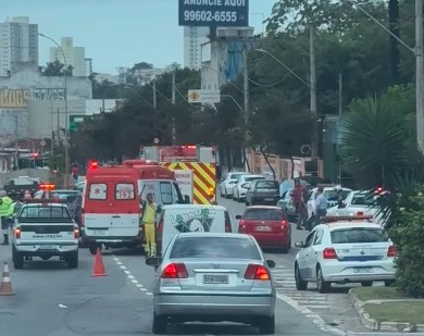 ACIDENTE ENTRE CAMINHÃO E CICLISTA NA AVENIDA LIONS DEIXA VÍTIMA FATAL