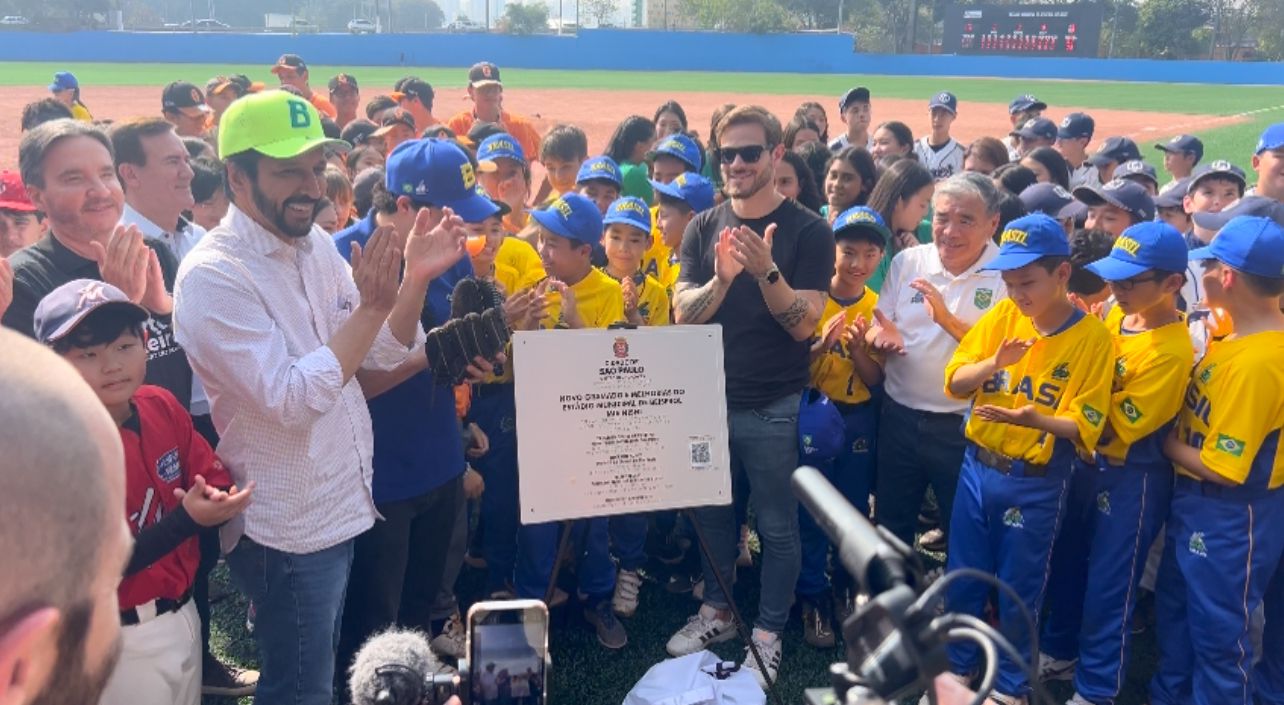 PREFEITO RICARDO NUNES ENTREGA OBRAS DE REVITALIZAÇÃO DO ESTÁDIO MUNICIPAL DE BEISEBOL MIE NISHI