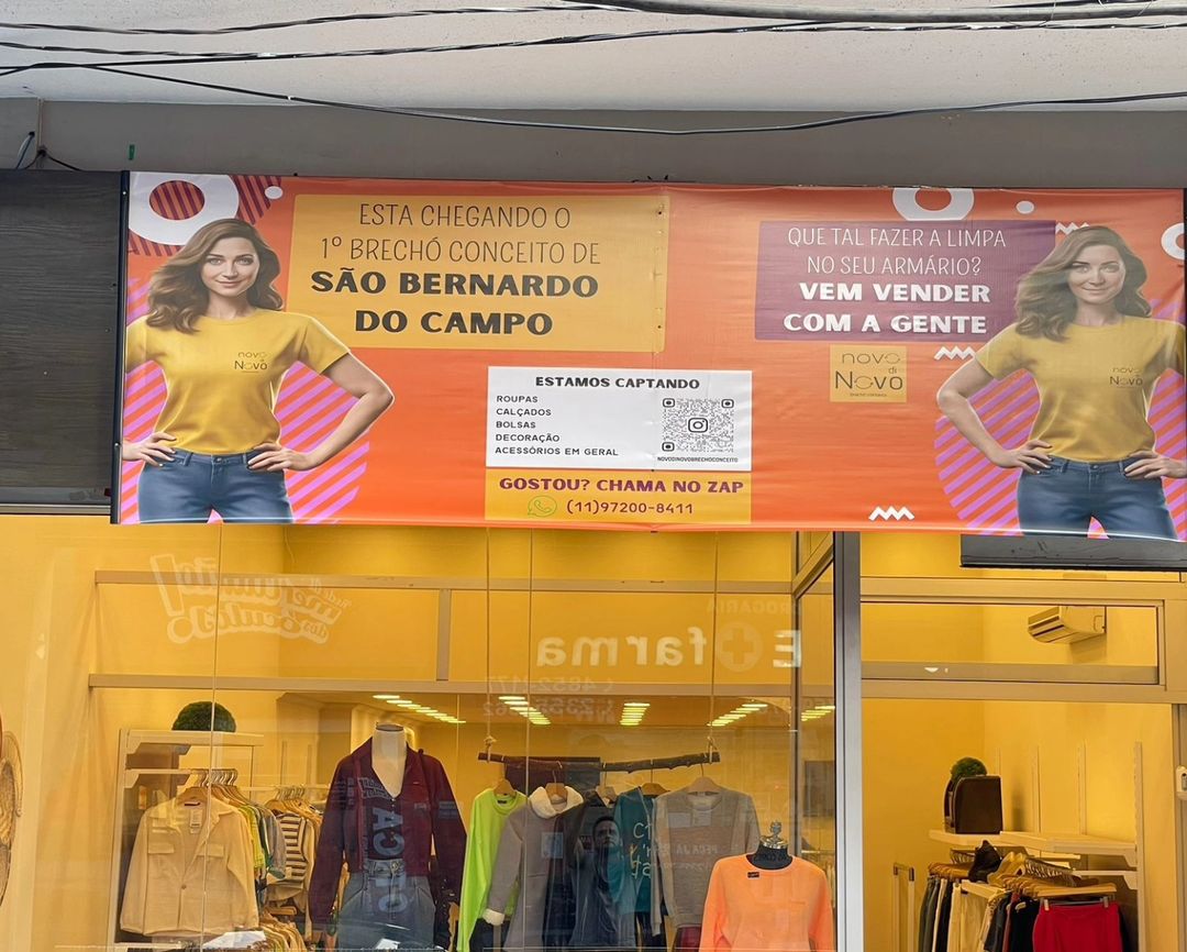 NOVO BRECHÓ “NOVO DI NOVO” INAUGURA EM SÃO BERNARDO NO DIA 3 DE AGOSTO