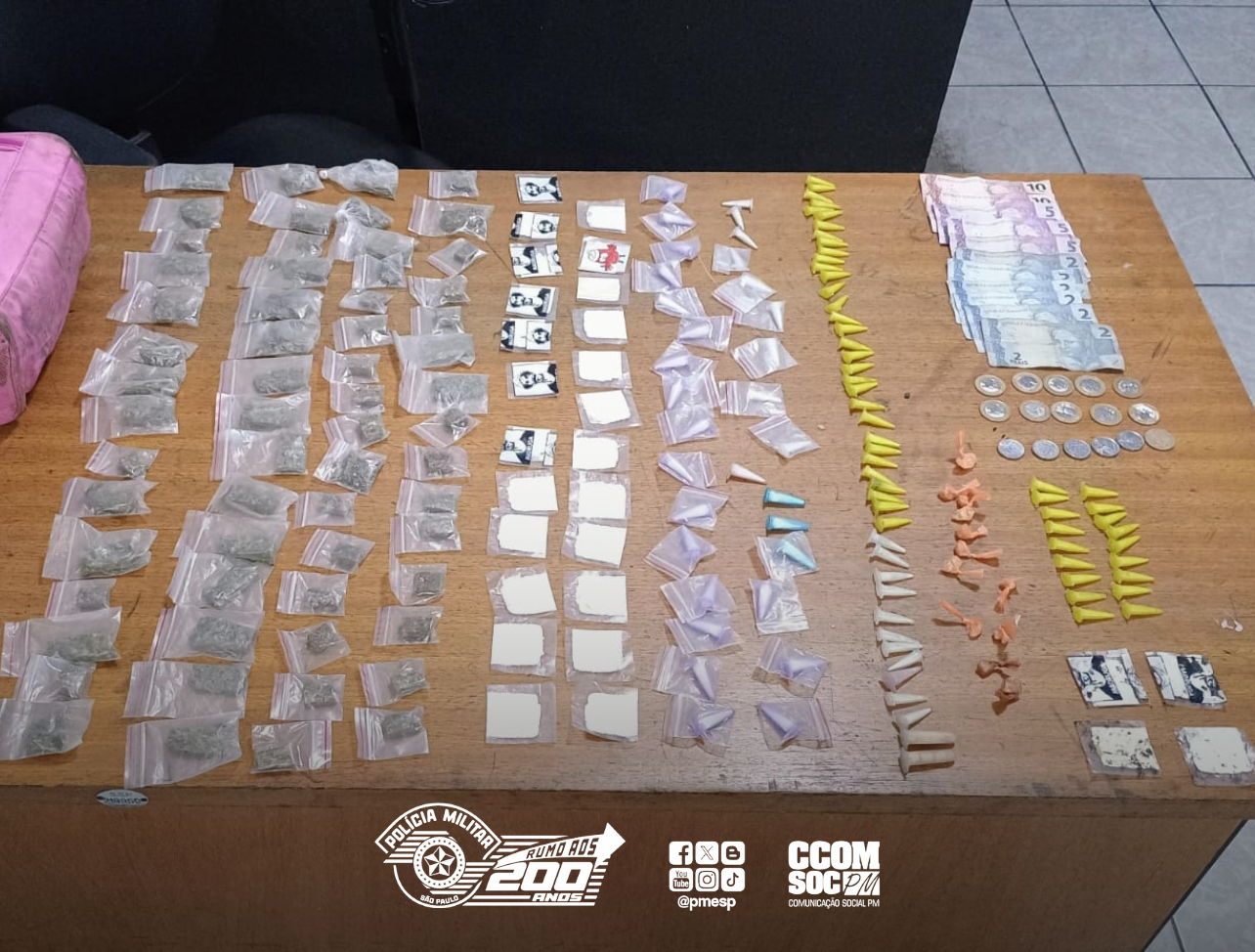 OPERAÇÃO CONJUNTA ENTRE GUARDA CIVIL E POLÍCIA MILITAR APREENDE DROGAS E CAPTURA DOIS FORAGIDOS DA JUSTIÇA EM SUZANO