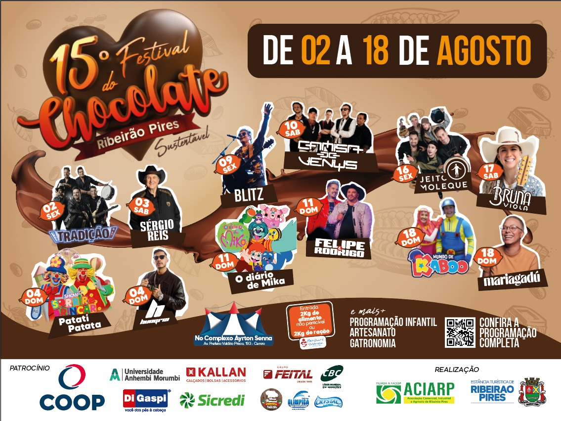 CONSÓRCIO ABC RECEBE TROCAS DE INGRESSOS PARA O FESTIVAL DO CHOCOLATE DE RIBEIRÃO PIRES