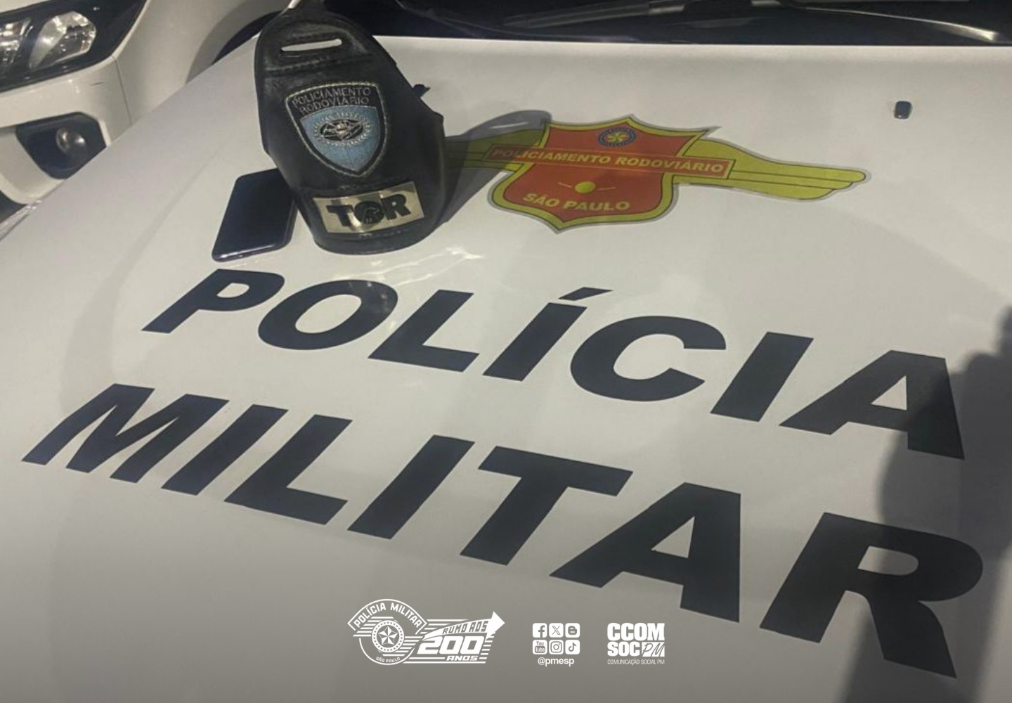 POLICIAMENTO RODOVIÁRIO RECUPERA APARELHO CELULAR FURTADO NA PRAIA GRANDE