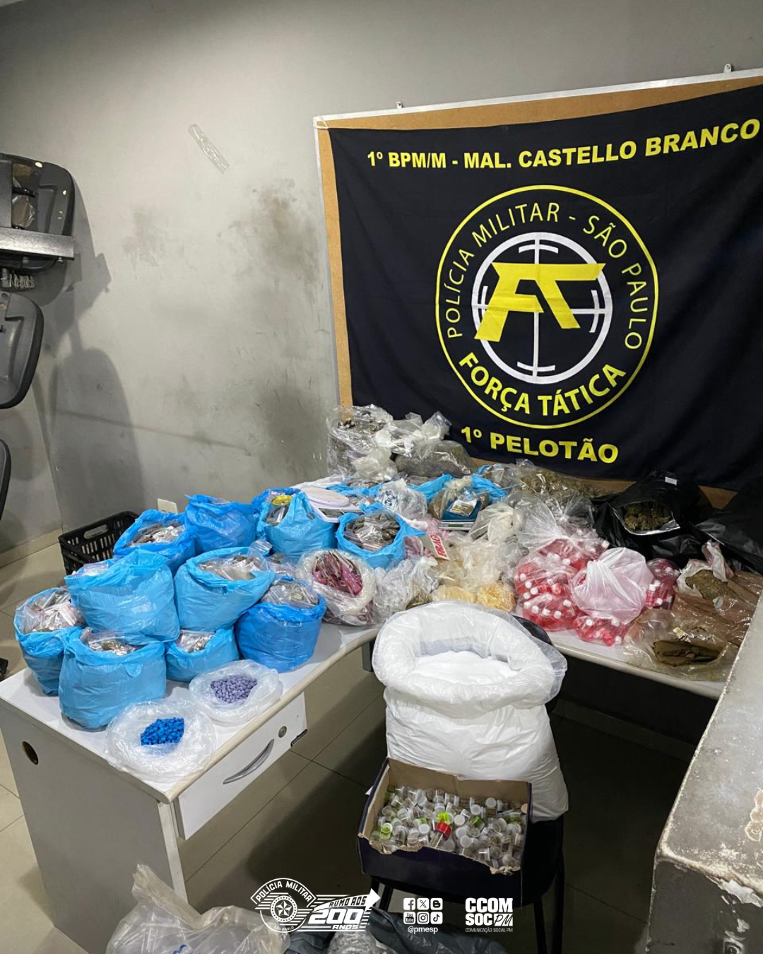 POLÍCIA MILITAR REALIZA PRISÕES POR TRÁFICO DE DROGAS EM GUARULHOS/SP
