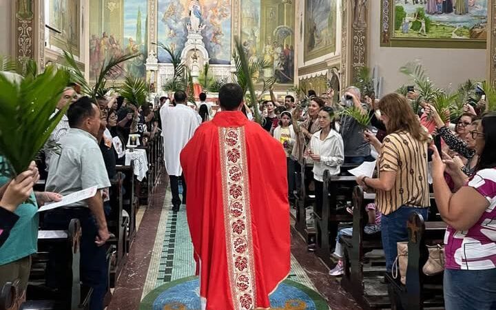 DOMINGO DE RAMOS LOTA IGREJA MATRIZ EM SÃO BERNARDO