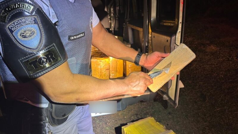 FORAGIDO É PRESO COM MAIS DE 500 QUILOS DE MACONHA EM CARRO FURTADO NO INTERIOR