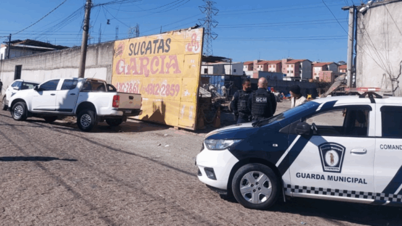 OPERAÇÃO INTERDITA TRÊS ESTABELECIMENTOS DE SUCATA EM MOGI DAS CRUZES