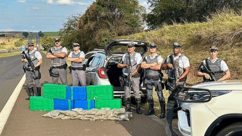 MOTORISTA É PRESO COM MAIS DE 200 QUILOS DE DROGAS EM CARRO ROUBADO NA RODOVIA MARECHAL RONDON