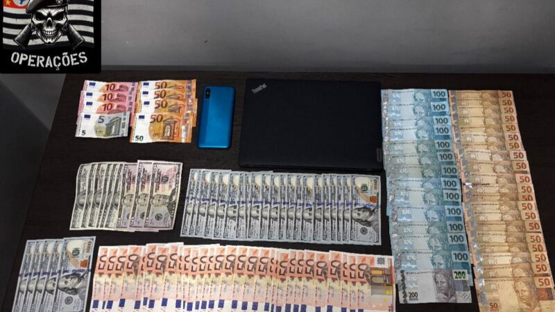 FORAGIDO É PRESO COM MAIS DE R$ 30 MIL EM MOEDAS ESTRANGEIRAS NO CENTRO DE SÃO PAULO