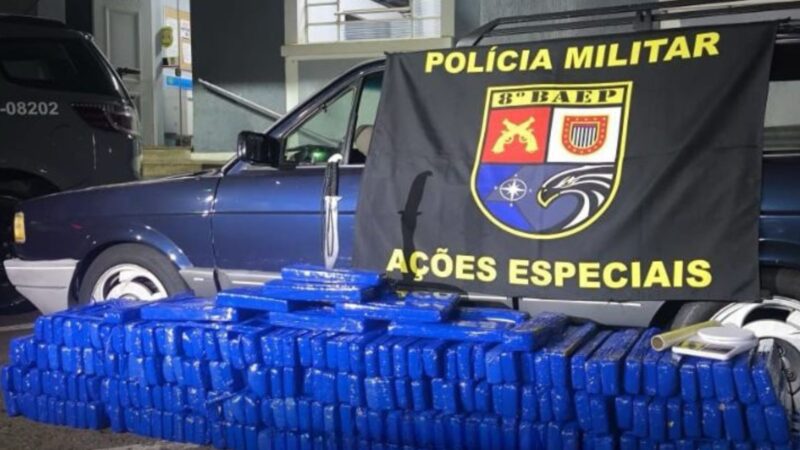 HOMEM É PRESO COM MAIS DE 200 QUILOS DE MACONHA EM PRESIDENTE PRUDENTE