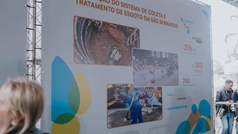 SÃO BERNARDO COMPLETA UM MÊS DE OBRAS DO INTEGRA TIETÊ COM FOCO EM SANEAMENTO E INFRAESTRUTURA