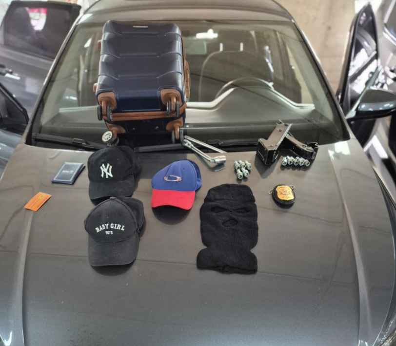 HOMEM É PRESO EM FLAGRANTE AO TENTAR FURTAR RODAS DE CARRO NO AEROPORTO DE CONGONHAS