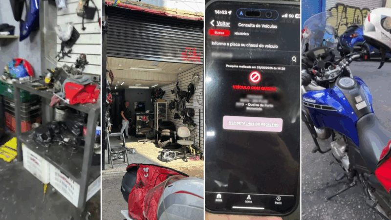 POLÍCIA CIVIL DESMANTELA DESMANCHE ILEGAL DE MOTOS NO CENTRO DE SÃO PAULO