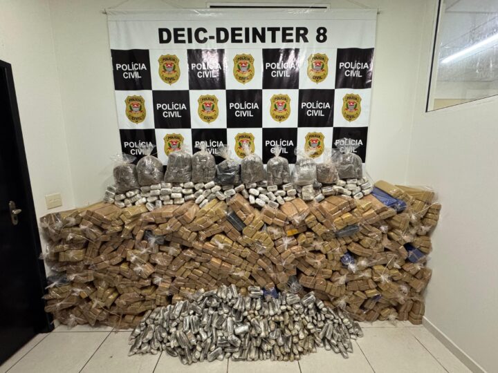 POLÍCIA CIVIL APREENDE MAIS DE UMA TONELADA DE MACONHA EM PRESIDENTE EPITÁCIO