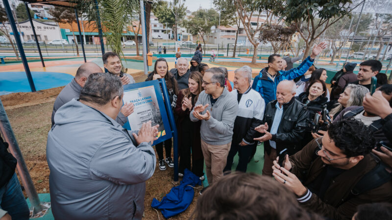 PRAÇA LAYNOR DA COSTA LIMA É REVITALIZADA E RECEBE MELHORIAS VIÁRIAS NO JARDIM FARINA EM SBC