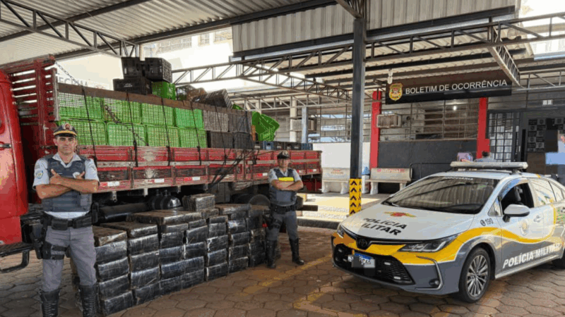 POLÍCIA RODOVIÁRIA APREENDE MAIS DE UMA TONELADA DE MACONHA NA CASTELLO BRANCO