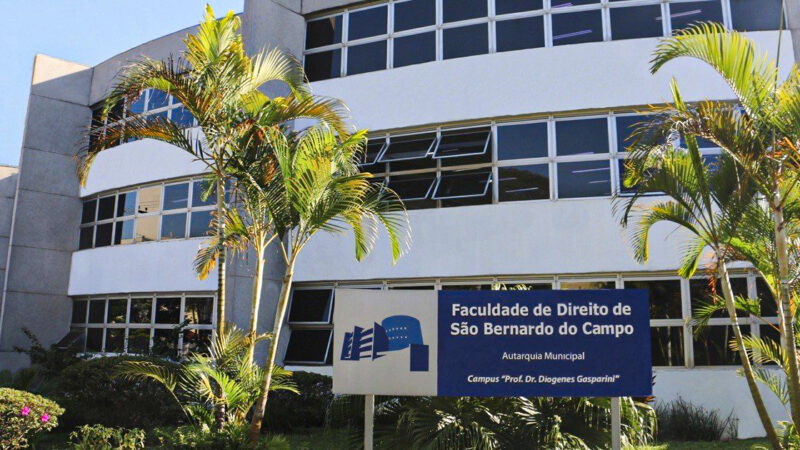 FACULDADE DE DIREITO DE SÃO BERNARDO ABRE INSCRIÇÕES PARA VESTIBULAR 2026 COM 115 BOLSAS INTEGRAIS