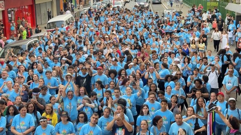 MAIS DE 1,5 MIL FIÉIS PARTICIPAM DA MARCHA PARA JESUS 2025 EM SÃO BERNARDO