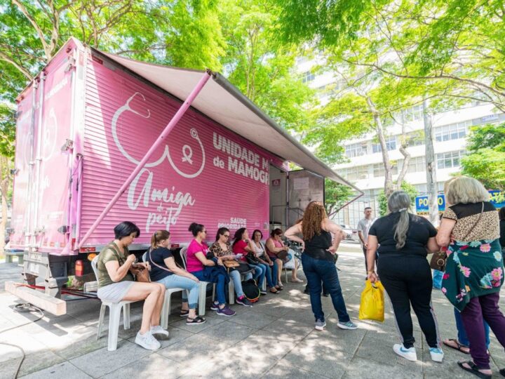 PRA FRENTE COM SAÚDE: SÃO BERNARDO UNE OUTUBRO ROSA E NOVEMBRO AZUL EM EVENTO COM 80 MAMOGRAFIAS GRATUITAS