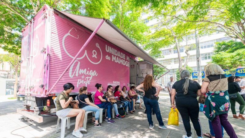 PRA FRENTE COM SAÚDE: SÃO BERNARDO UNE OUTUBRO ROSA E NOVEMBRO AZUL EM EVENTO COM 80 MAMOGRAFIAS GRATUITAS