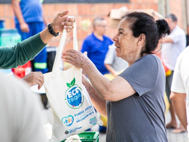 ECOTROCA DE SÃO CAETANO ATINGE 9,6 TONELADAS DE ALIMENTOS DOADOS EM 2025