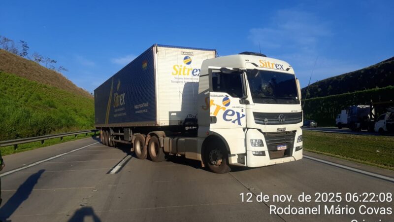 CAMINHONEIRO FEITO REFÉM RELATA BOMBA, E GATE É ACIONADO NO RODOANEL MÁRIO COVAS