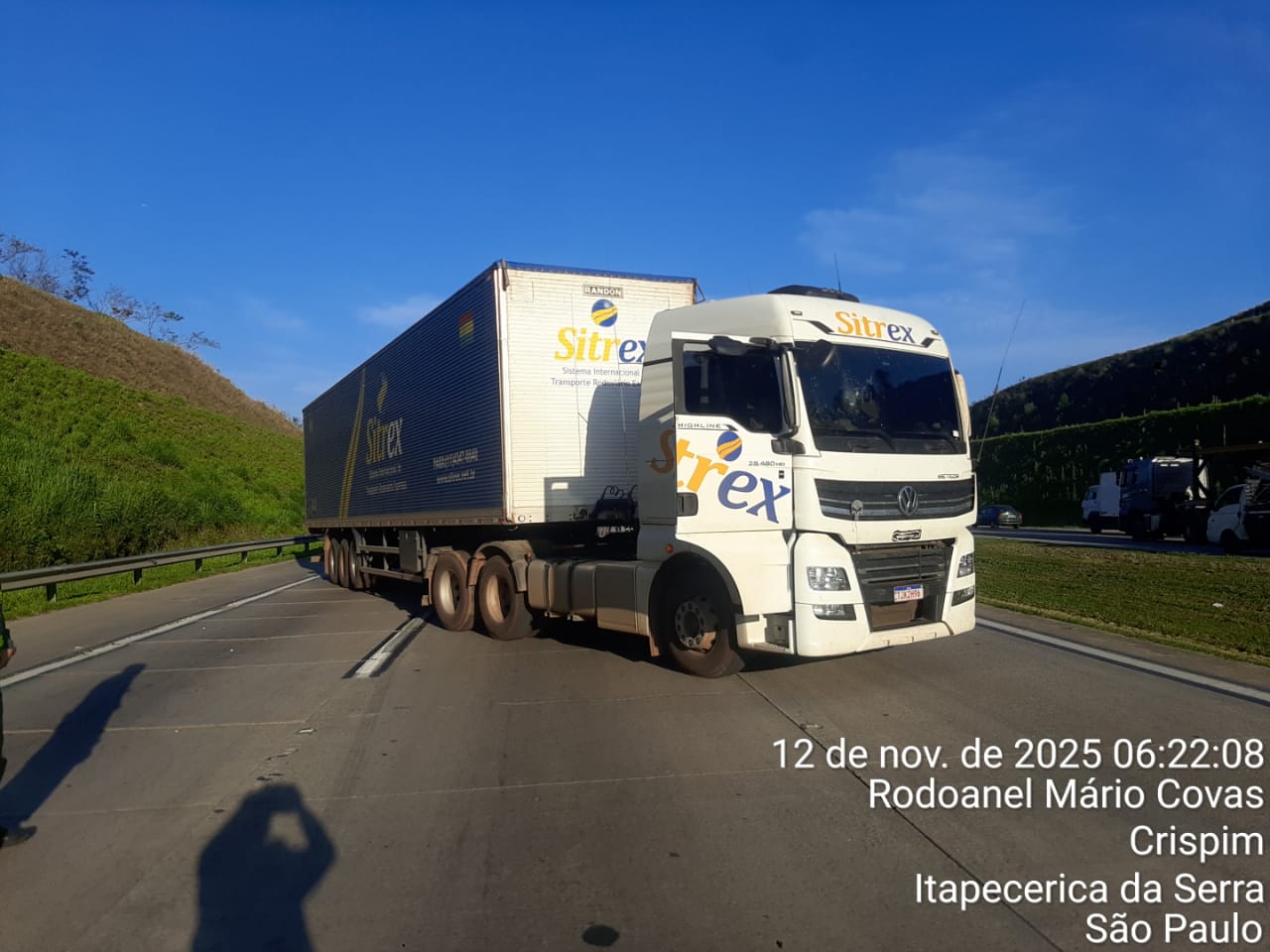 CAMINHONEIRO FEITO REFÉM RELATA BOMBA, E GATE É ACIONADO NO RODOANEL MÁRIO COVAS