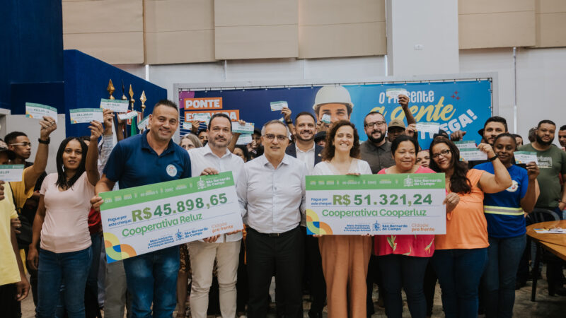 SÃO BERNARDO REPASSA R$ 904 MIL A COOPERATIVAS DE RECICLAGEM E INCENTIVA AGENDA SUSTENTÁVEL