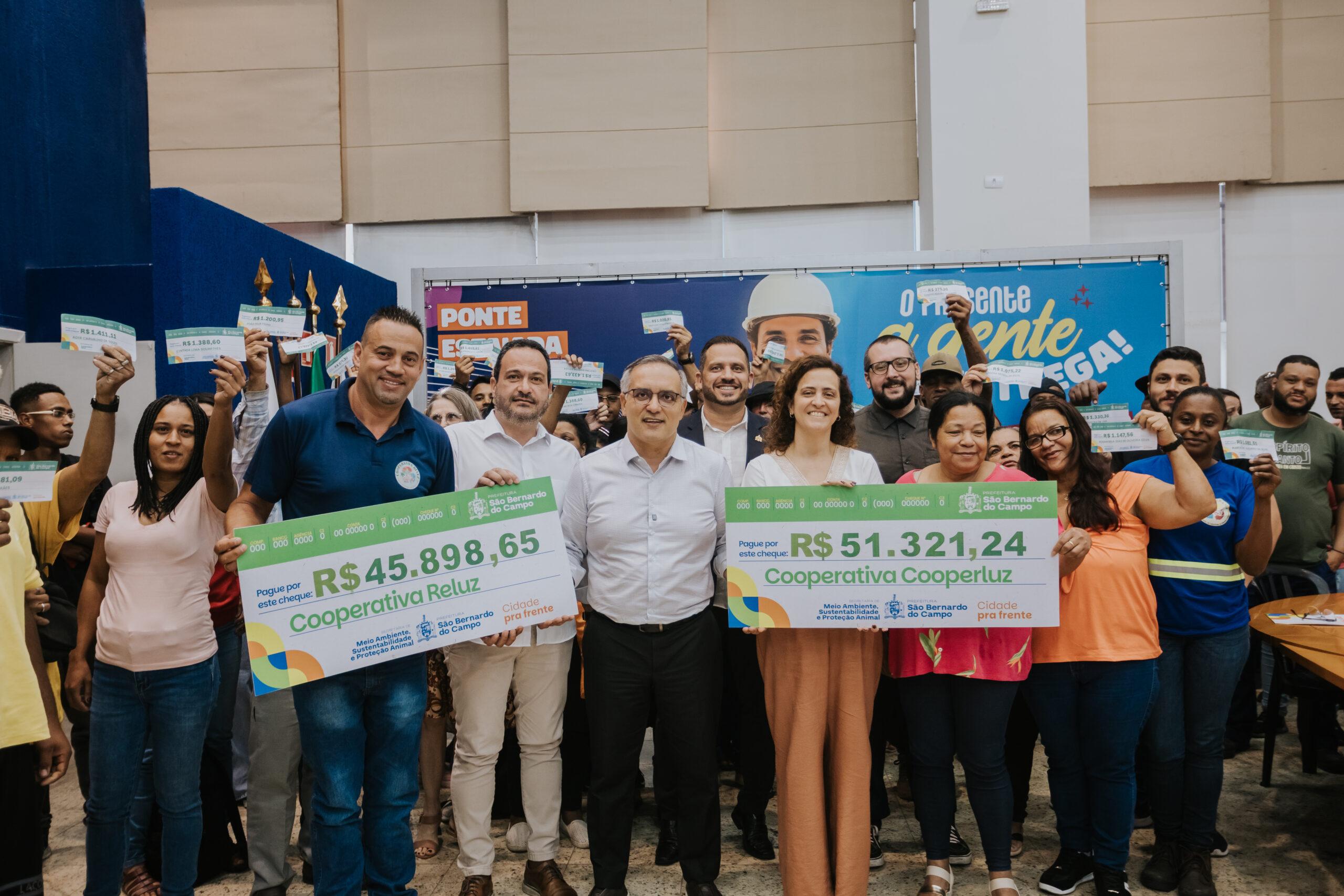 SÃO BERNARDO REPASSA R$ 904 MIL A COOPERATIVAS DE RECICLAGEM E INCENTIVA AGENDA SUSTENTÁVEL