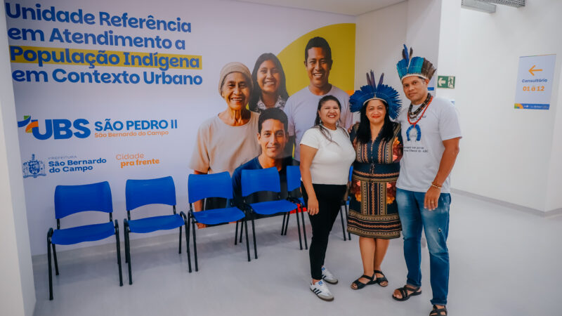 SÃO BERNARDO ENTREGA NOVA UBS SÃO PEDRO II, REFERÊNCIA PARA POPULAÇÃO INDÍGENA URBANA