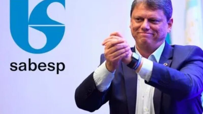 EM ANO DE ELEIÇÃO, SABESP VIRA DOR DE CABEÇA PARA TARCÍSIO DE FREITAS