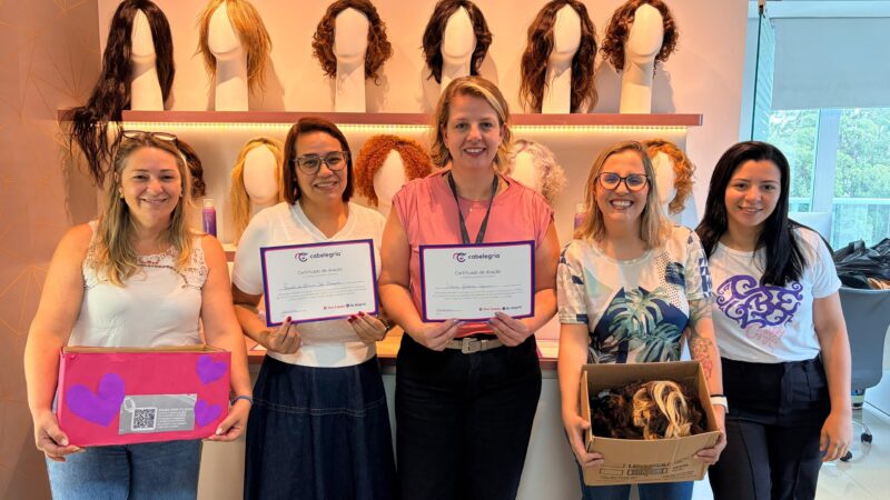 HOSPITAIS DE SÃO BERNARDO DOAM CERCA DE 120 MECHAS DE CABELO À ONG CABELEGRIA