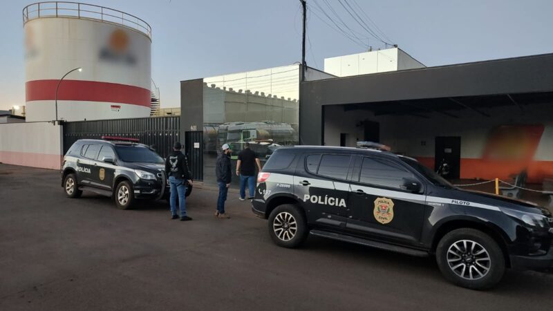 POLÍCIA CIVIL PRENDE SETE INTEGRANTES DE QUADRILHA QUE DESVIOU MAIS DE R$ 5 MILHÕES EM COMBUSTÍVEL NO INTERIOR DE SP