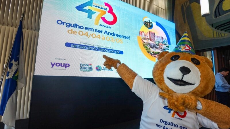 SANTO ANDRÉ DIVULGA PROGRAMAÇÃO DE ANIVERSÁRIO COM MAIS DE 80 ATRAÇÕES EM ABRIL