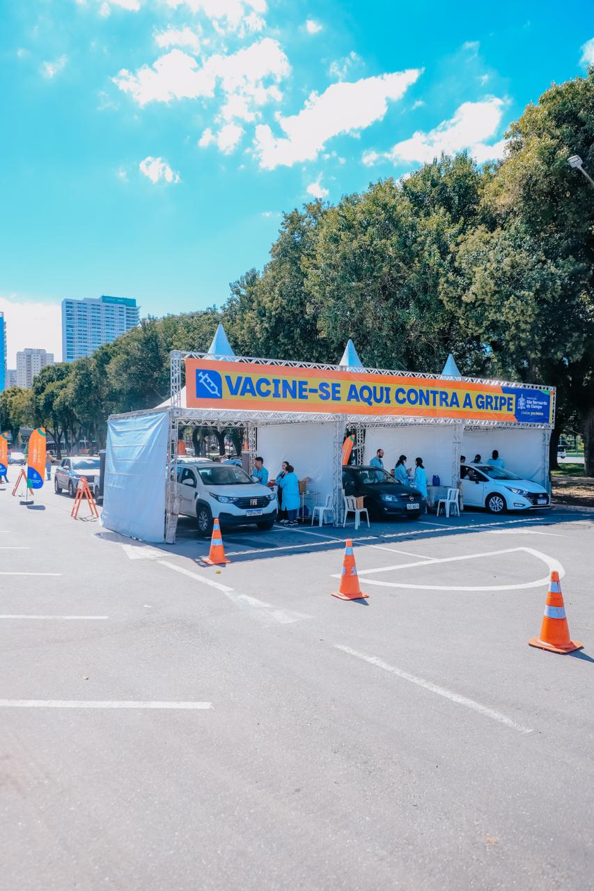 DRIVE-THRU DA VACINAÇÃO CONTRA GRIPE MUDA DE LOCAL NESTE SÁBADO EM SÃO BERNARDO
