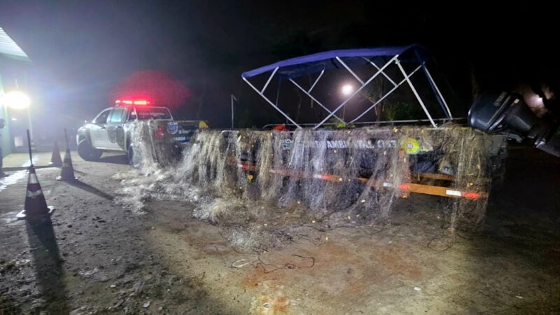 GUARDA AMBIENTAL APREENDE 570 METROS DE REDES DE PESCA IRREGULARES NA BILLINGS EM SÃO BERNARDO