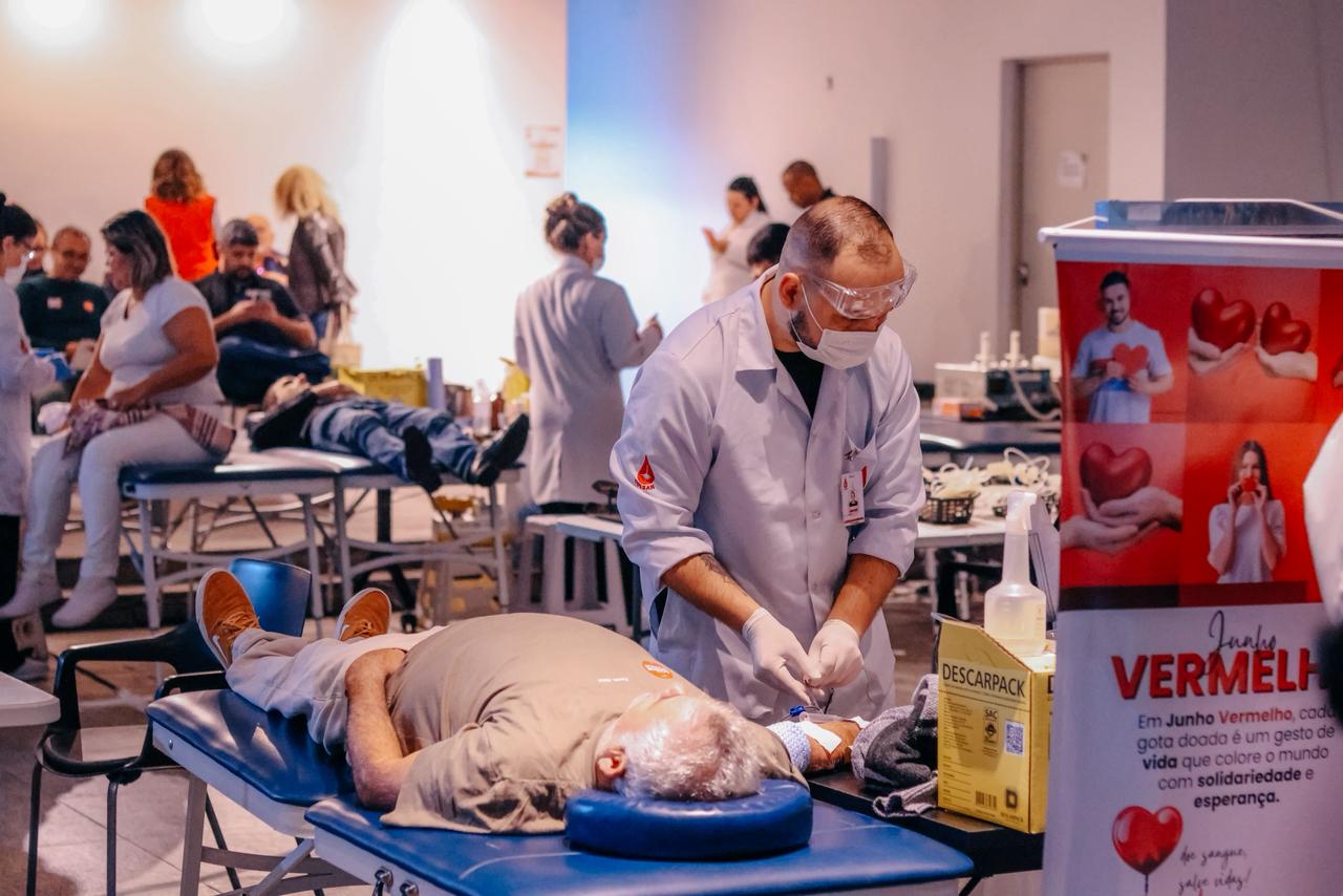 CAMPANHA DE DOAÇÃO DE SANGUE REÚNE 204 VOLUNTÁRIOS EM SÃO BERNARDO E PODE ENTRAR PARA O RANKING BRASIL