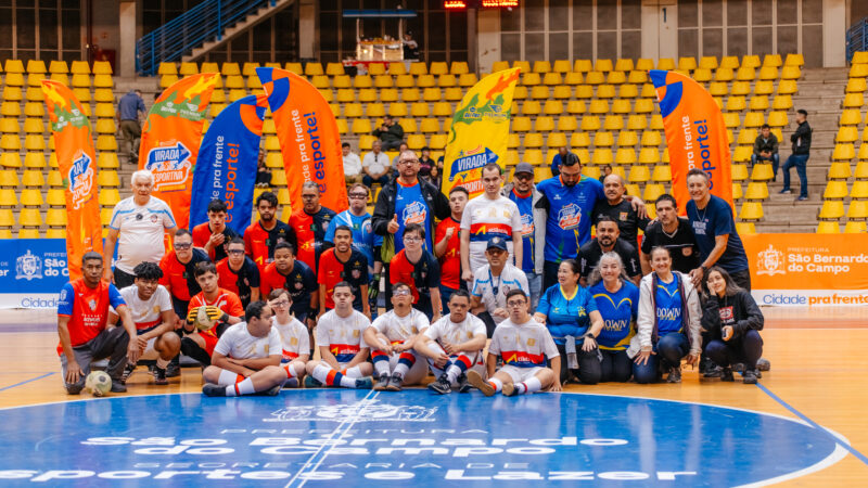 SÃO BERNARDO ABRE INSCRIÇÕES PARA ESCOLA DE FUTSAL DESTINADA A PESSOAS COM SÍNDROME DE DOWN