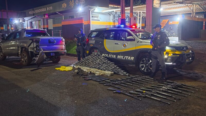 PM APREENDE 18 FUZIS E DROGAS DURANTE OPERAÇÃO EM OURINHOS