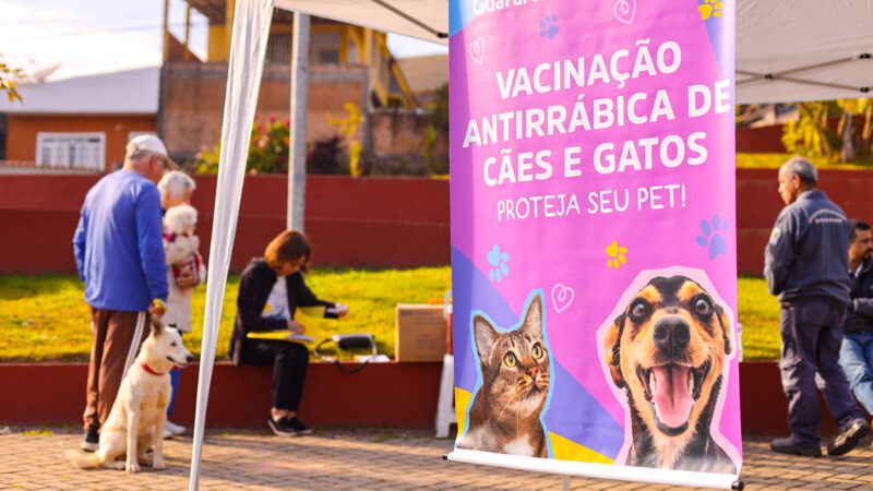 GUARAREMA REALIZA VACINAÇÃO ANTIRRÁBICA GRATUITA PARA CÃES E GATOS EM DOIS BAIRROS NO DIA 14 DE AGOSTO