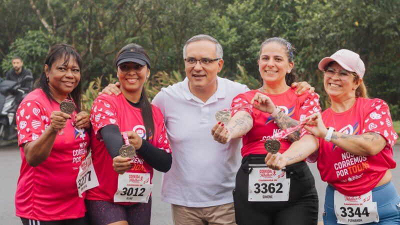CORRIDA DA MULHER SÃO-BERNARDENSE REÚNE 1,5 MIL PARTICIPANTES NO PARQUE CAMINHOS DO MAR